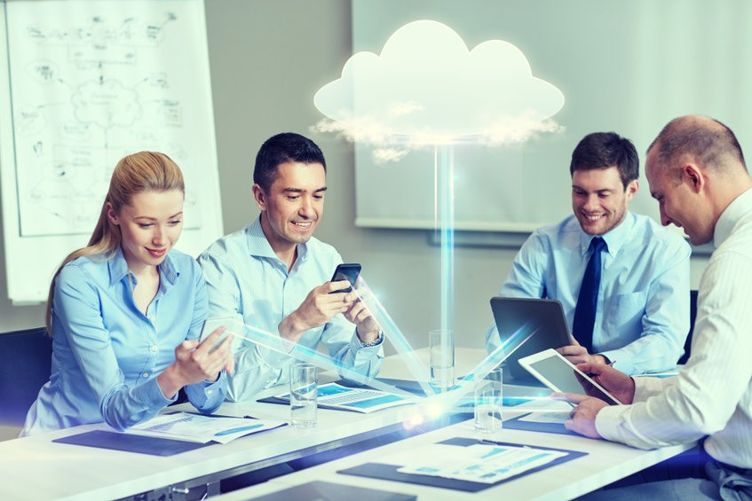 people exploring cloud technology
