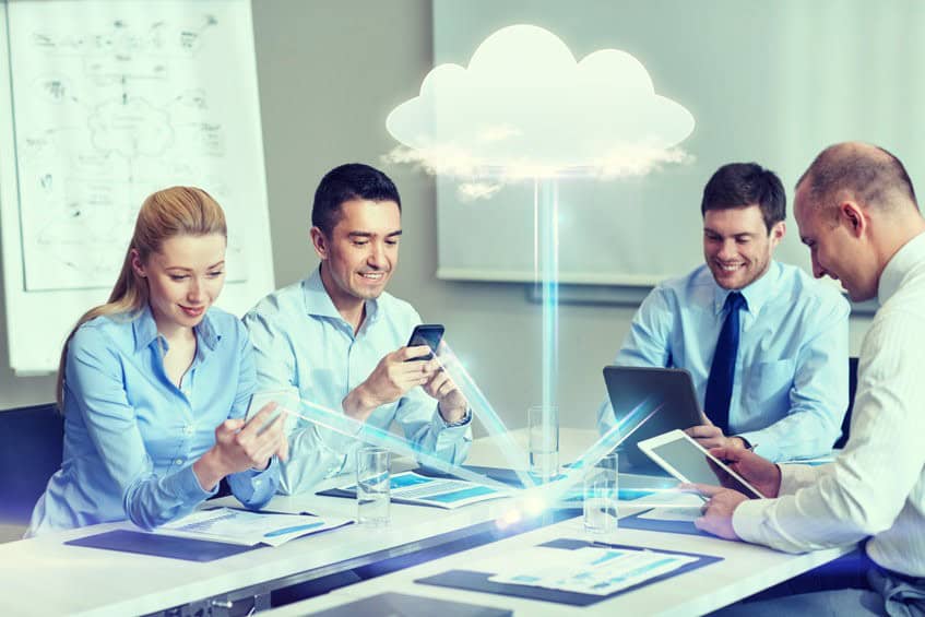 people exploring cloud technology