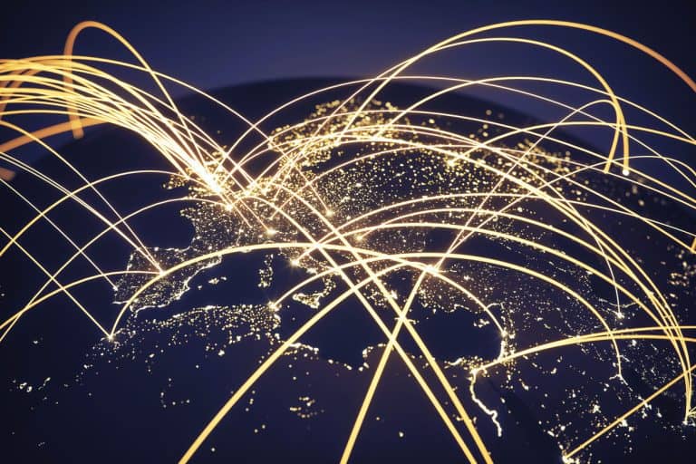 lights around the world connecting